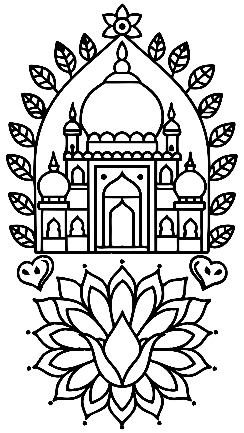 india coloring pages